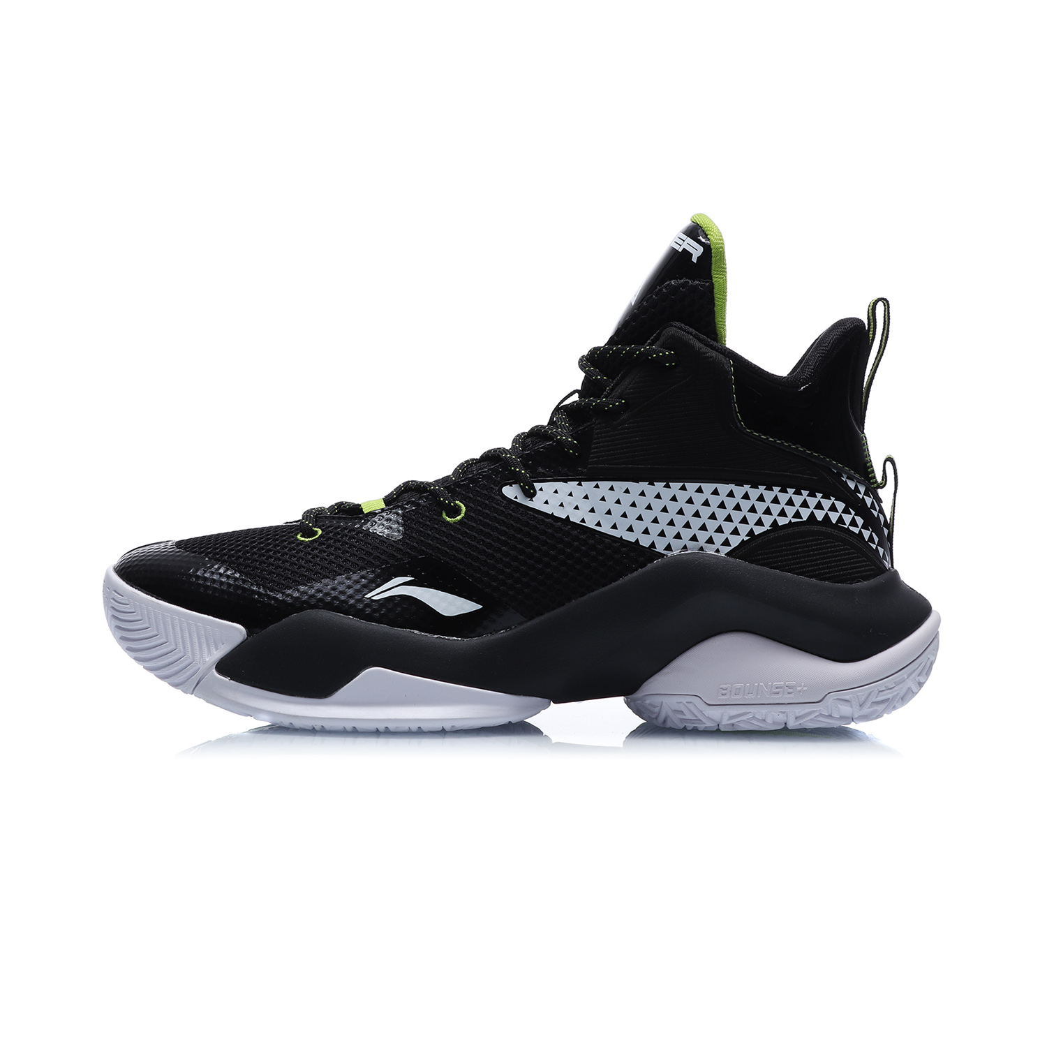 空襲 VII 中高筒實戰籃球鞋 - 標準黑